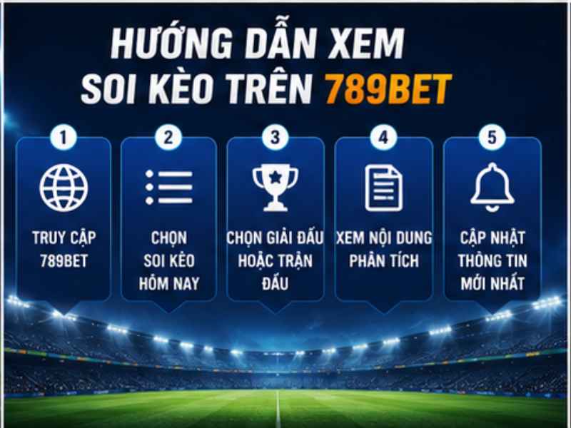 Quy trình xem soi kèo tại 789BET